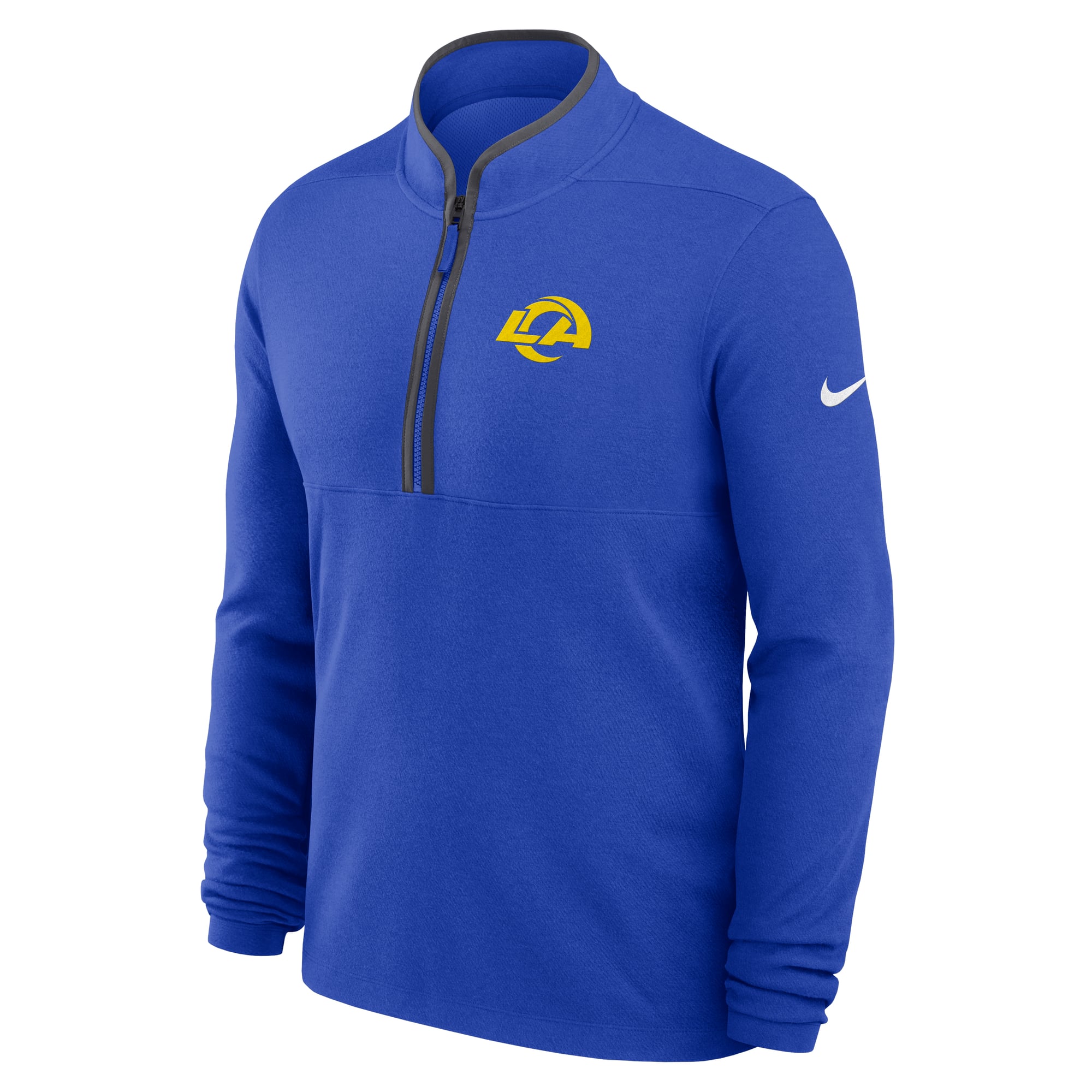 Men's Nike Royal Los Angeles Rams Primetime Victory Dri-FIT Half-Zip Pullover